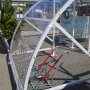 title="Abri-vélo vue latérale"