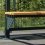 title="Banc à lamelles en bois construction acier"