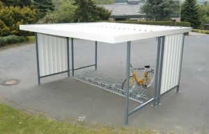 title="Fahrradüberdachung doppelseitig Coverup L "
